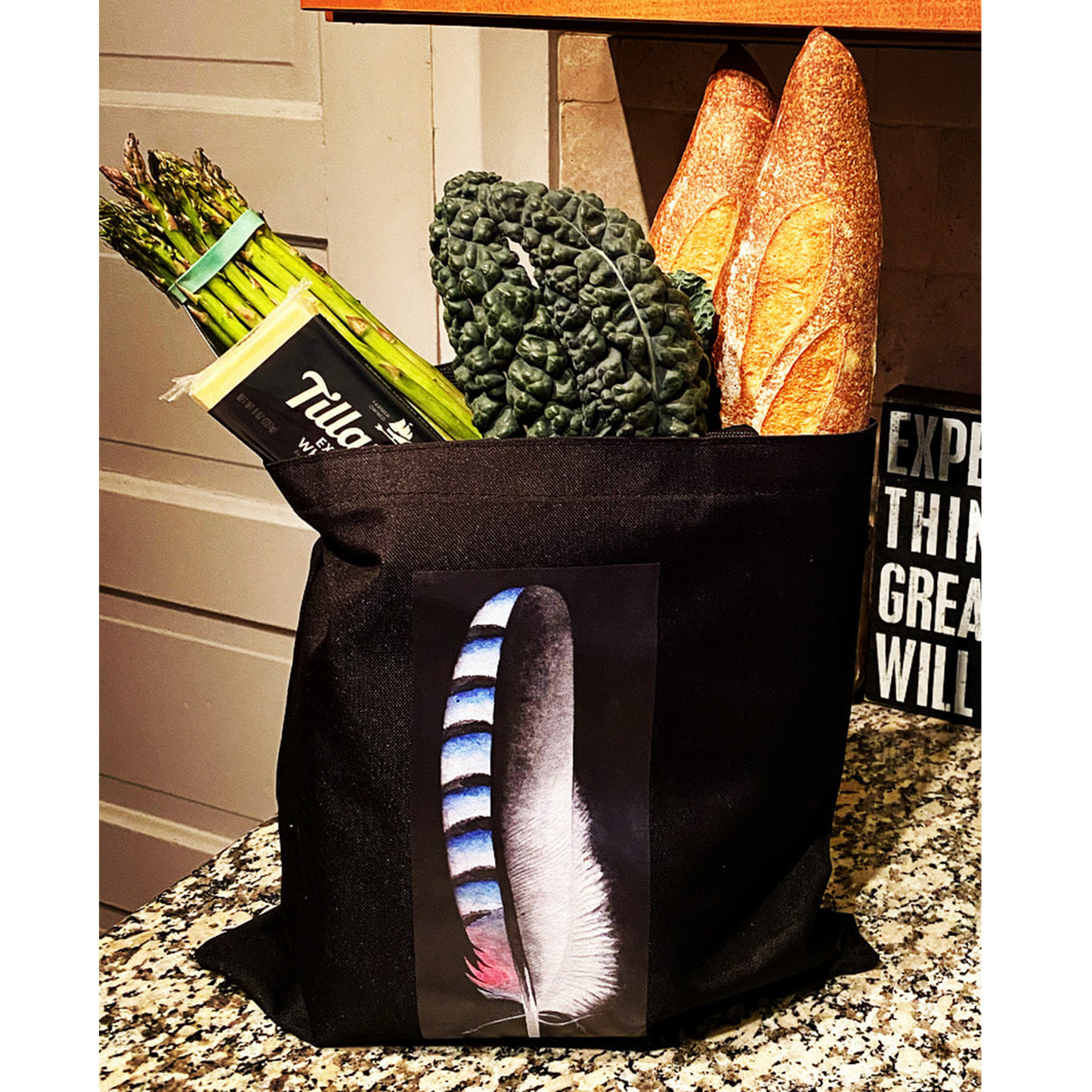 Feather Tote Bag